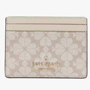 NWT- Kate Spade- Beige Card Holder